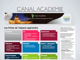 CANAL ACADEMIE
 