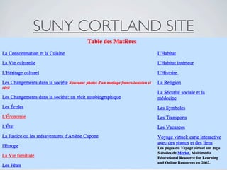 SUNY CORTLAND SITE
 