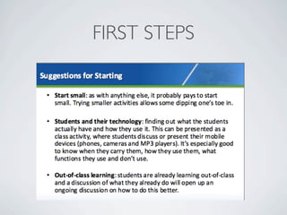FIRST STEPS
 