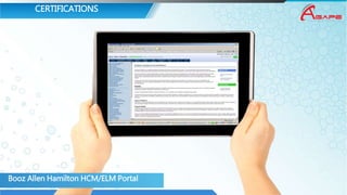 CERTIFICATIONS
Booz Allen Hamilton HCM/ELM Portal
 
