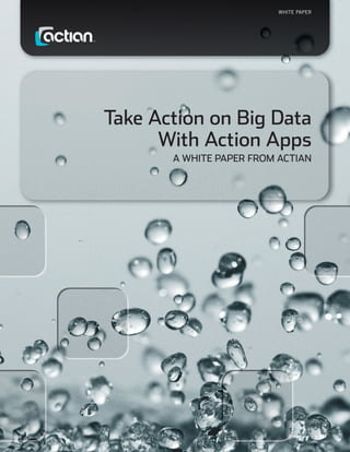 WHITE PAPER




Take Action on Big Data
      With Action Apps
       A WHITE PAPER FROM ACTIAN
 