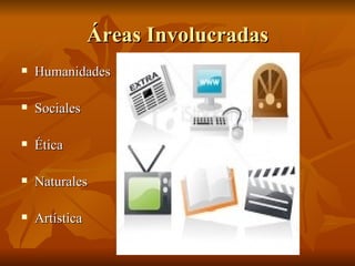 Áreas Involucradas Humanidades Sociales Ética Naturales Artística 