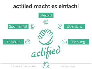actified - Sportler einfach zusammenbringen