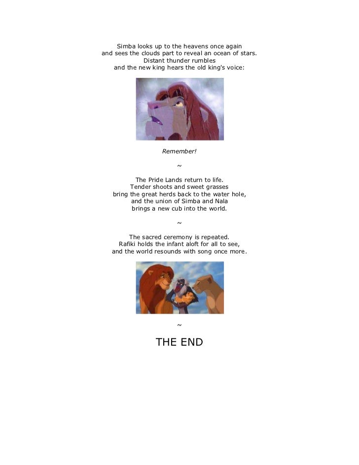 Act I Lion King