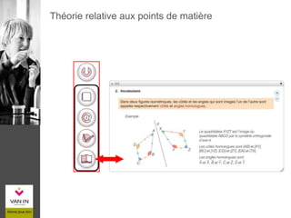 Théorie relative aux points de matière
 
