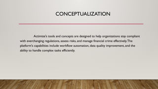 Atimize Actimize - current trends - Actimize Tool and Its Concepts - its ...