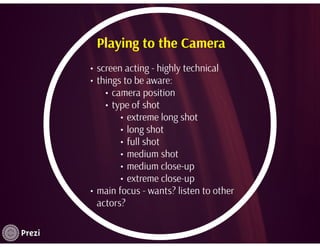 Acting for the Camera | PDF