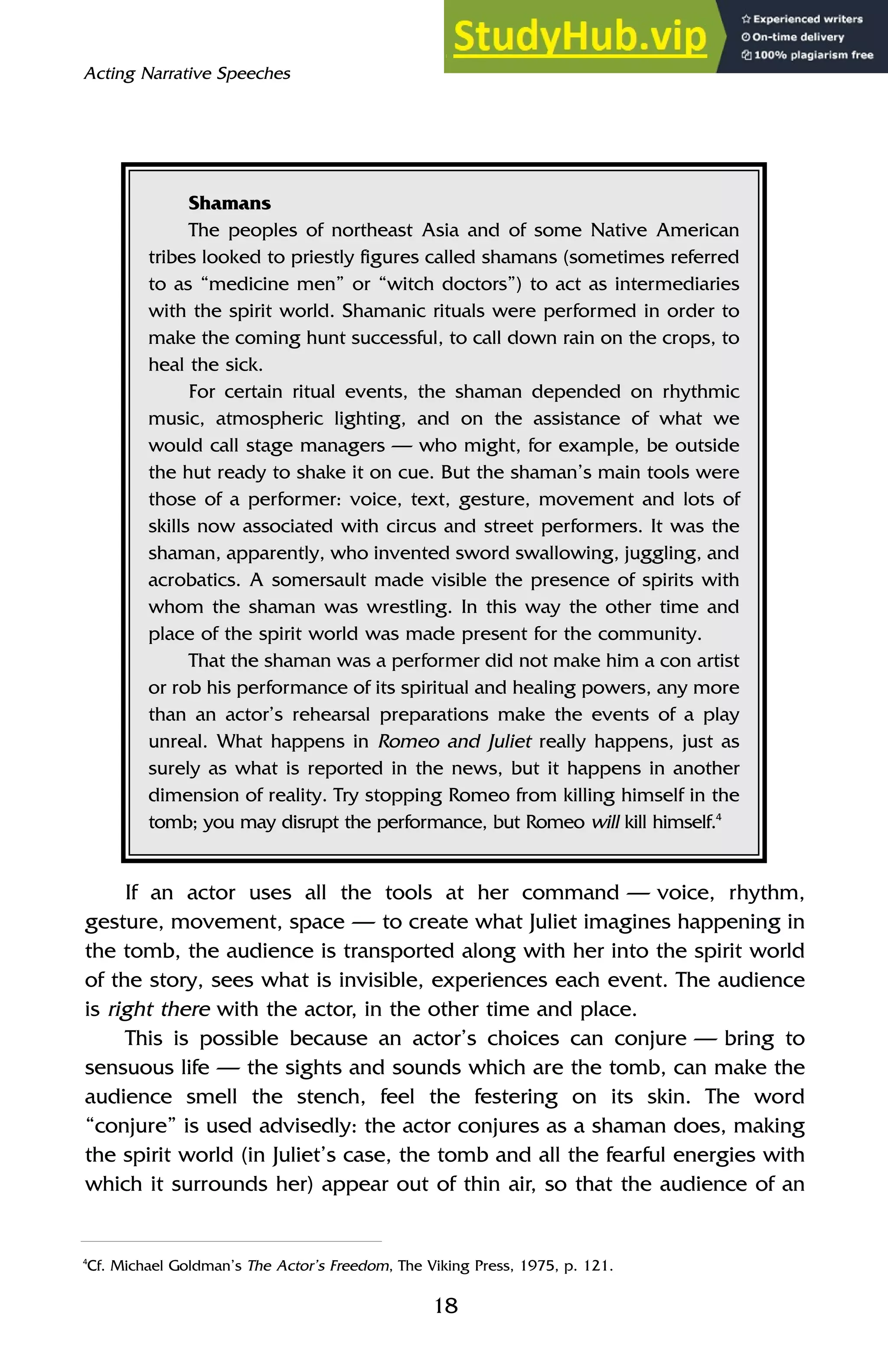 Acting Narrative Speeches Pdf