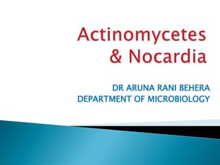 DR ARUNA RANI BEHERA
DEPARTMENT OF MICROBIOLOGY
 