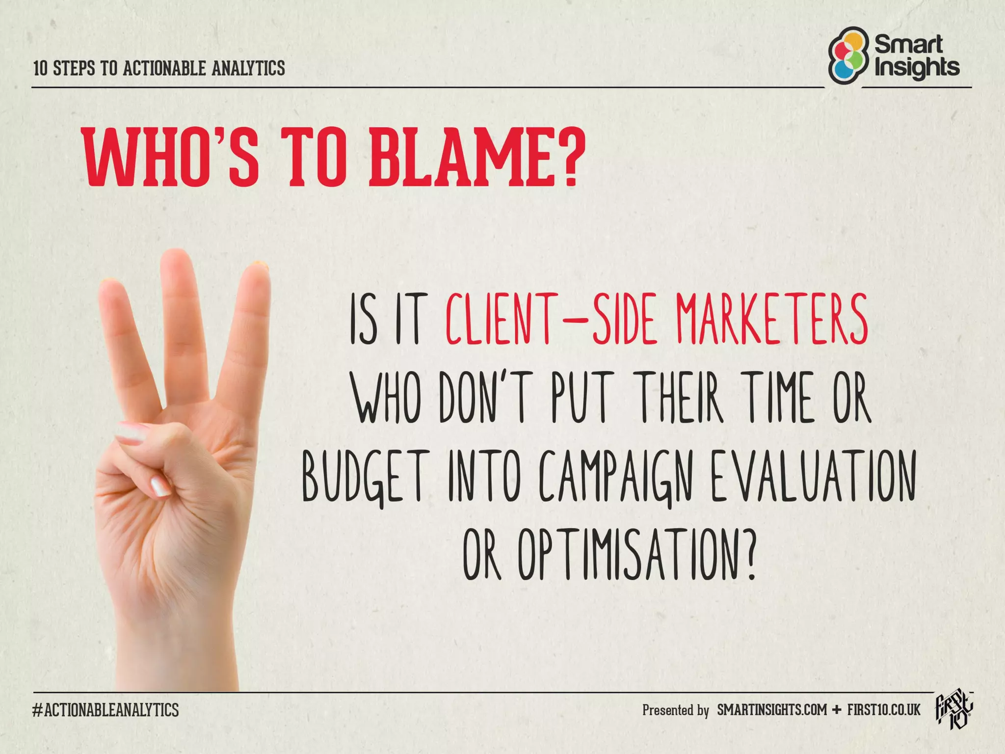 10 Steps to Actionable Analytics for Digital Marketing