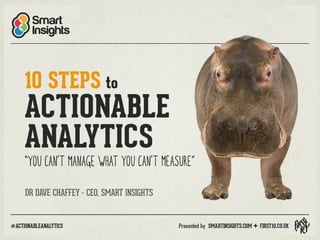 10 Steps to Actionable Analytics for Digital Marketing