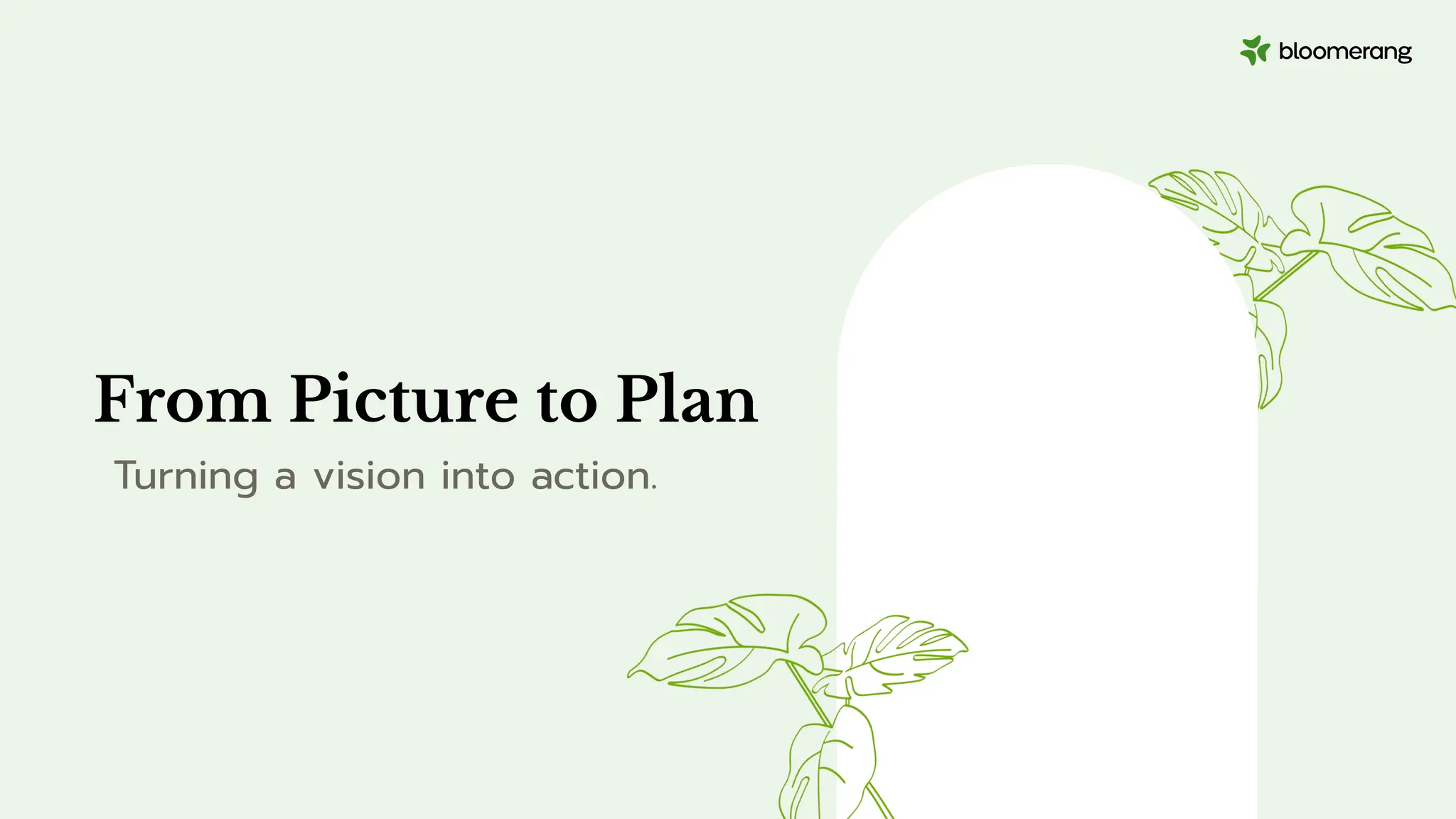 From Picture to Plan
Turning a vision into action.
 