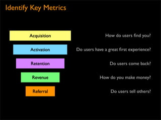 Actionable metrics