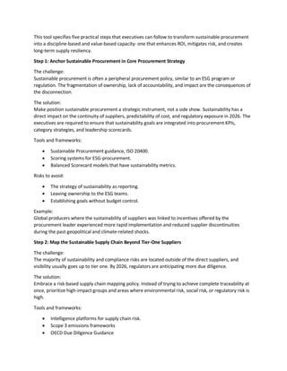 Strategies for Sustainable Procurement Practices in a Changing Economy ...