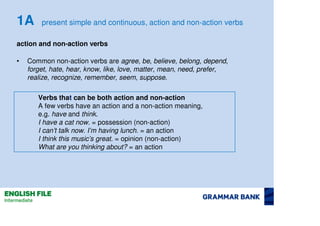Action and non Action verbs Present-Simple and continuous.pdf