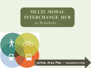 MULTI MODAL
INTERCHANGE HUB
at Rourkela…

Action Area Plan :

TRANSPORTATION

 