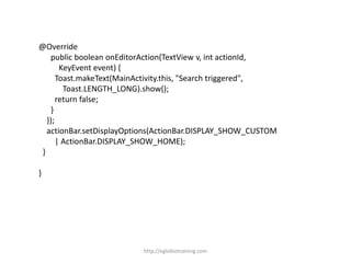 Action Bar in Android | PDF