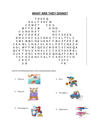 Action crossword DOCX