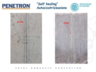 prima dopo
“Self healing”
Autocicatrizzazione
 