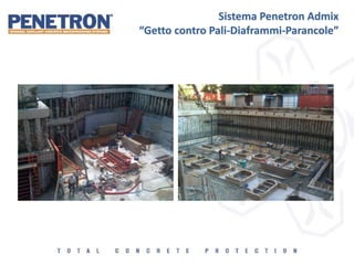 Sistema Penetron Admix
“Getto contro Pali-Diaframmi-Parancole”
 