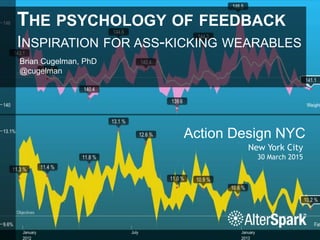 THE PSYCHOLOGY OF FEEDBACK
INSPIRATION FOR ASS-KICKING WEARABLES
Action Design NYC
Brian Cugelman, PhD
@cugelman
New York City
30 March 2015
 