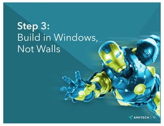 Step 3:
Build in Windows,
Not Walls
| 12
 