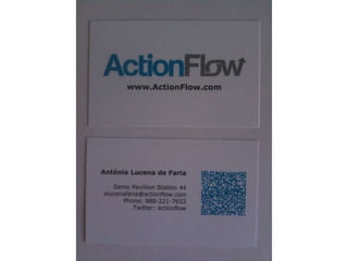 ActionFlow Business Card with QR Code