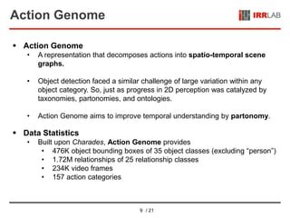 Action Genome: Action As Composition of Spatio Temporal Scene Graphs | PPTX