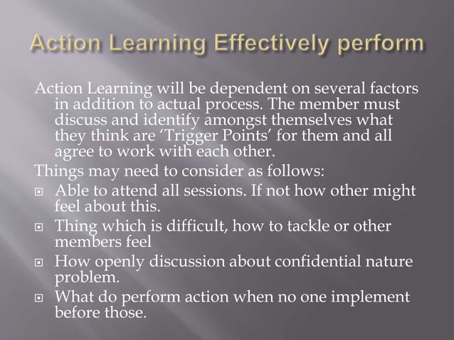 Action learning | PPT