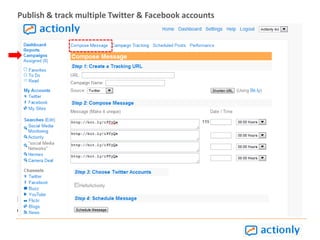 Note: The Facebook user must have set their Privacy settings to Public in order for Actionly to retrieve those status updatesTag Clouds to help find relevant PostsTo help navigate the stream of  information on Social Media channels; Actionly provides Tag Clouds where you can follow color coded Top Tags and click on those posts so you never miss any relevant posts