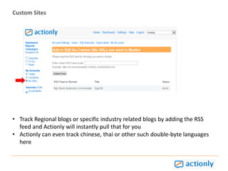 Track wall posts, comments etc right from Actionly