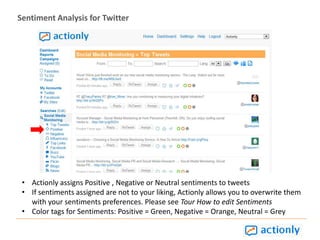 Under the Magnifying glass icon, track data for search across all Social Networks or click straight from the dashboard