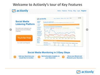 Welcome to Actionly’s tour of Key Features  