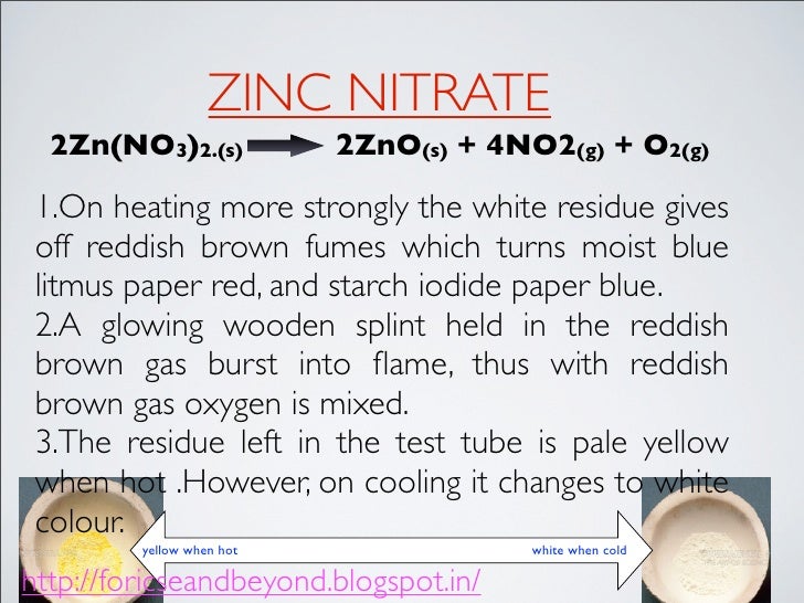 What happens when lead nitrate is heated?