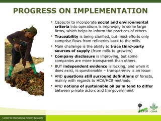 Action on zero deforestation pledges the challenge of aligning public and private sustainability goals