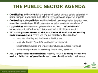 Action on zero deforestation pledges the challenge of aligning public and private sustainability goals