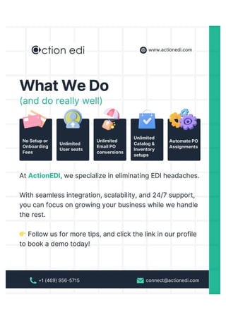 ActionEDI helps you lead the charge. EDI | PDF