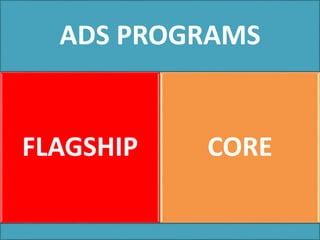 ADS PROGRAMS
FLAGSHIP CORE
 