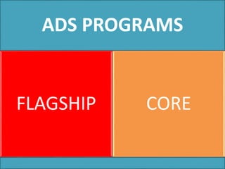 ADS PROGRAMS
FLAGSHIP CORE
 
