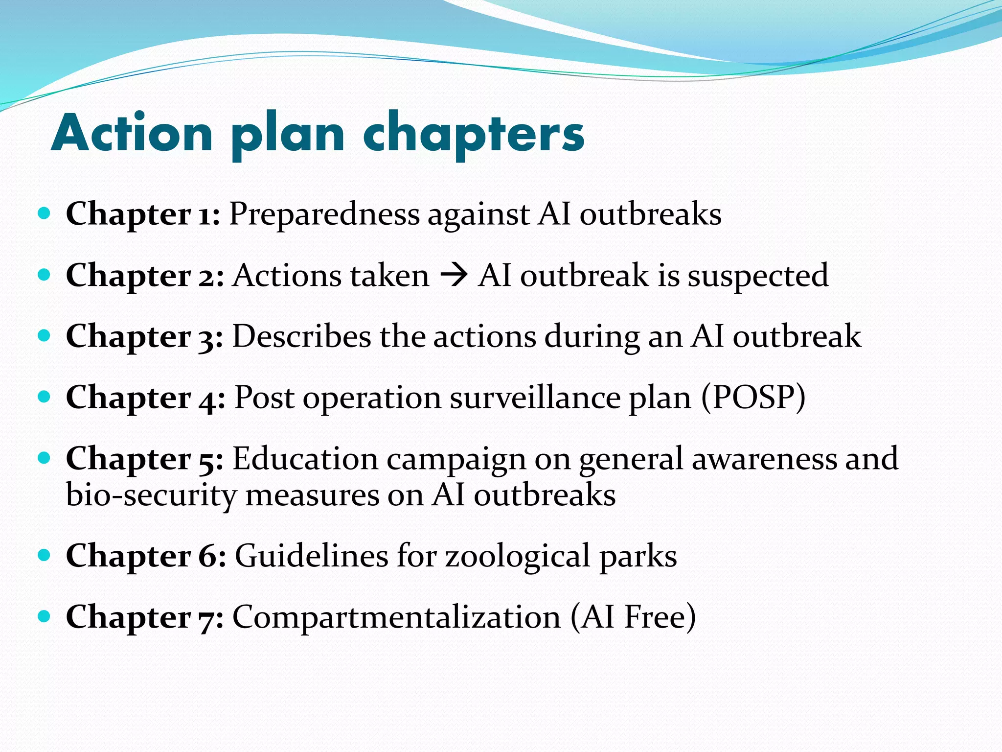 Action plan Avian Influenza | PPTX