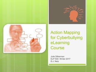 Action Mapping
for Cyberbullying
eLearning
Course
Julie Silberman
ELP 544- Winter 2017
D.J. Netz
 