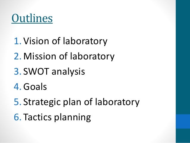 Action plan for laboratory department