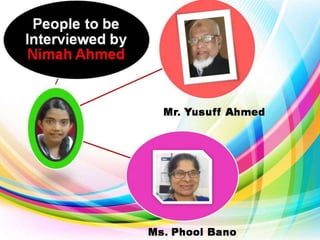 VHS_School Life_Action Plan_List of people to be interviewed