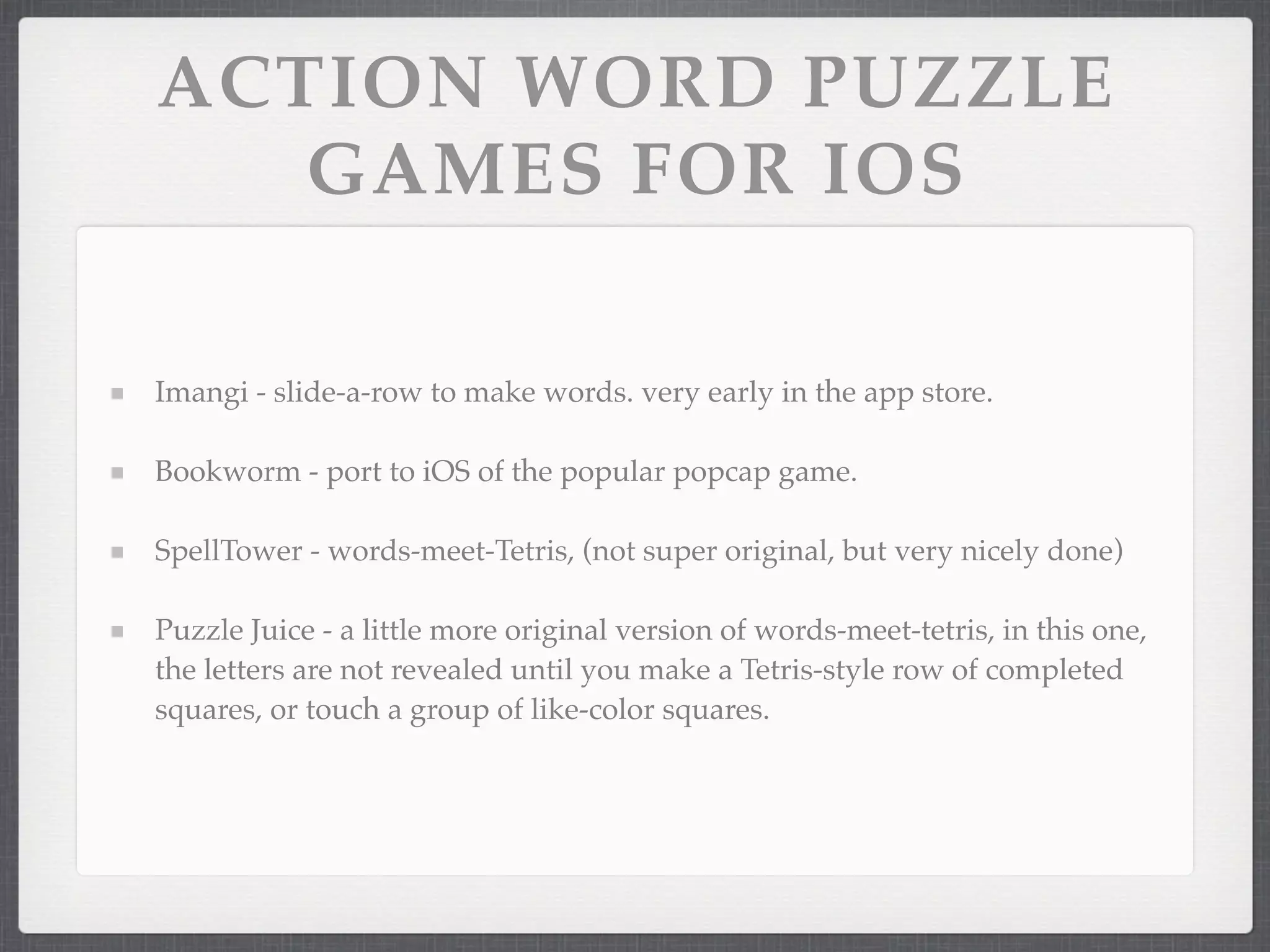 Action puzzle games | KEY