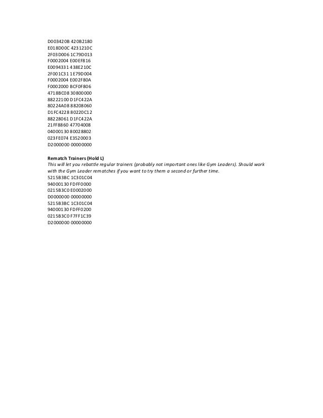 Pokemon black 2 cheats desmume lasopaphil