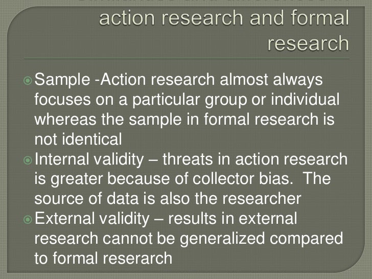 Sample educational action research paper
