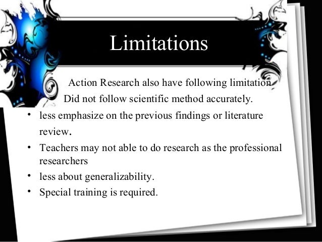limitations in action research