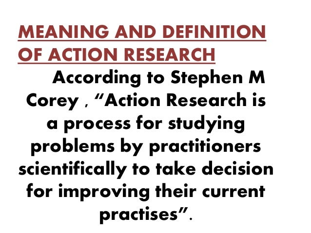 what is action research simple definition