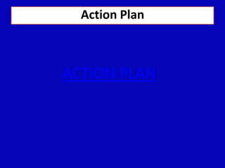 Action Plan
ACTION PLAN
 