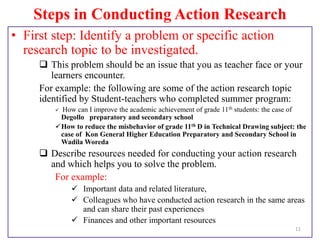 What's Action Topic Example Action research | PPTX